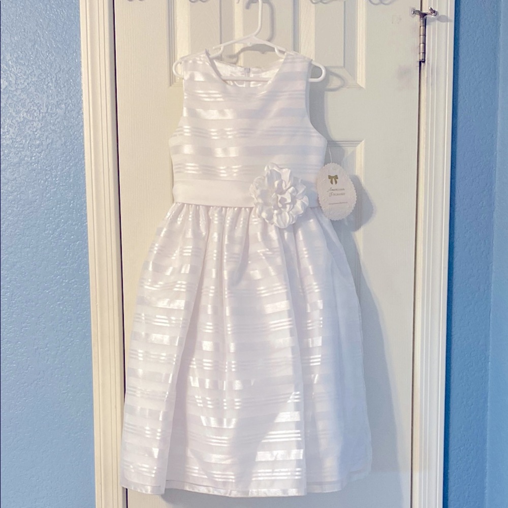 Elegant White Girls Dress